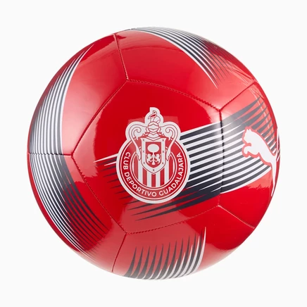Фанатский футбольный мяч Puma CD Guadalajara, красно-белый