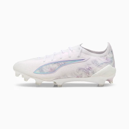 Женские бутсы Puma ULTRA 5 Ultimate, бело-черно-лиловые