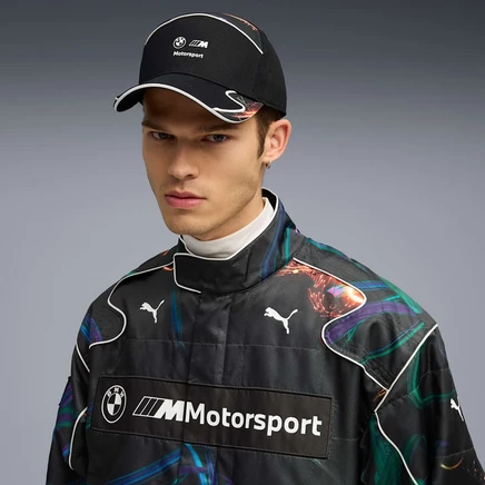 Кепка регулируемая Puma BMW Cao Fei, черная с принтом