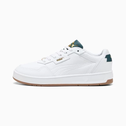 Мужские кроссовки Puma Court Classic Lux, белые/зеленые