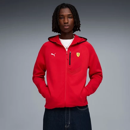 Мужская куртка с капюшоном Puma Scuderia Ferrari, красная