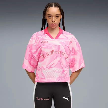 Женская майка Puma LaFrancé, бледно-розовая с принтом