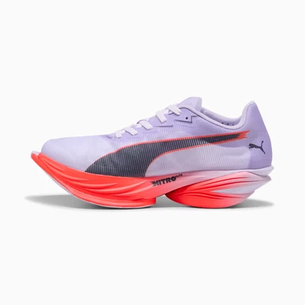 Женские кроссовки Puma Fast‑R Elite 3, лаванд./чер./крас.
