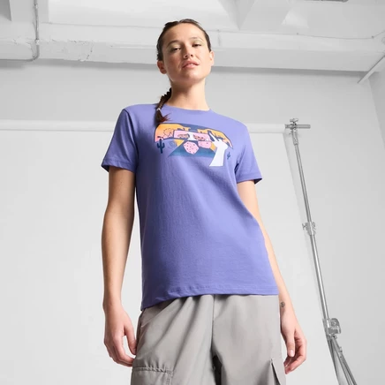 Женская футболка Puma Las Vegas Mirror, голубая