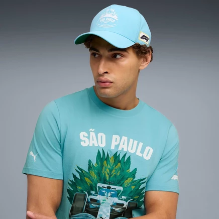 Унисекс кепка Puma Formula 1 Brazil Grand Prix, регулируемая, бирюзовая