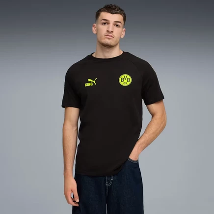 Мужская футболка Puma BVB King с эмблемой Borussia Dortmund, черно-желтая