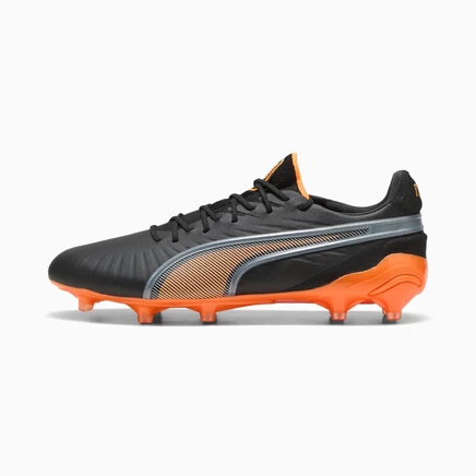 Женские бутсы Puma KING Ultimate, черно-красно-серебристые