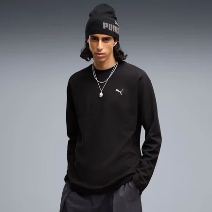 Мужской вафельный лонгслив Puma PUMATECH, черный