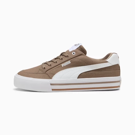 Мужские кеды Puma Court Classic Vulcanized, коричнево-белые