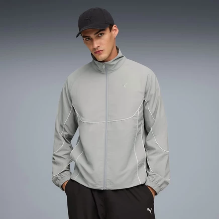 Мужская тренировочная куртка Puma PUMATECH-X, серо-белая