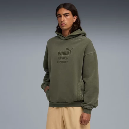 Мужское худи Puma x Represent, тёмно-зелёное