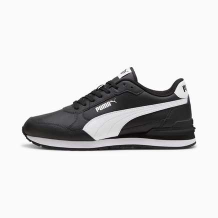 Кроссовки Puma ST Runner v4 Leather, черно-белые