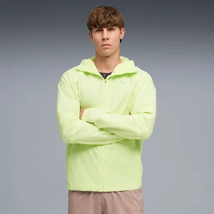 Мужская беговая непромокаемая куртка Puma EVERYDAY RUNNING rainCELL, яблочно-зеленая