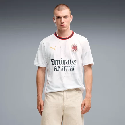 Мужская майка Puma AC Milan выездная, бело-золотая