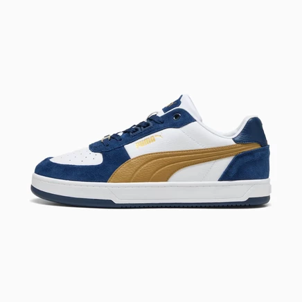 Мужские кроссовки Puma Caven 2.0 Lux Suede, бело-медовые/синие