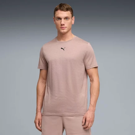 Мужская футболка puma train all day, песочный меланж