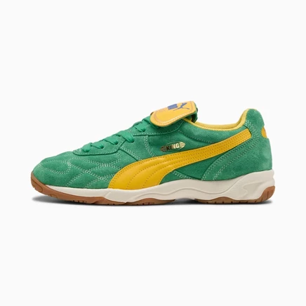 Мужские кроссовки Puma KING Indoor Royalty, зелено-желтые