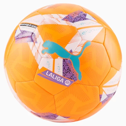 Мини-футбольный мяч Puma Orbita LaLiga, флуо-оранжевый/мультиколор
