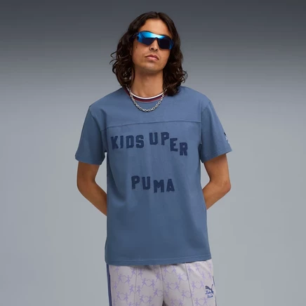 Мужская футболка Puma x Kidsuper Studios, темно-индиго