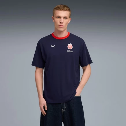 Мужская футболка Puma Chivas с принтом, темно-синяя