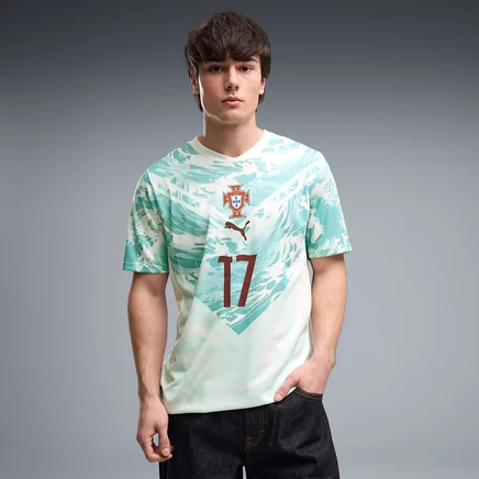 Мужская игровая футболка Puma Portugal Away Player, бело-зеленая