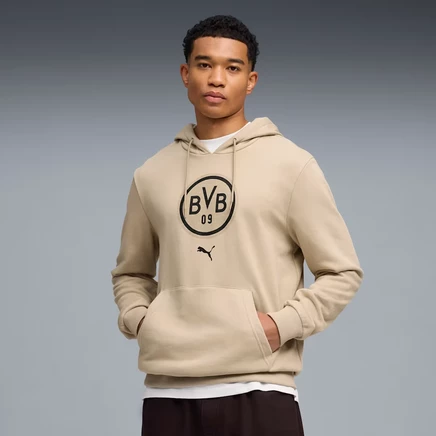 Мужское худи Puma Borussia Dortmund ftblCULTURE, слоновая кость/черная