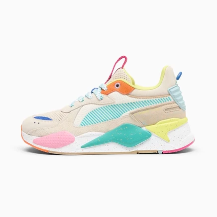 Кроссовки Puma RS-X Suede Multi, бело-песочно-оранжевые