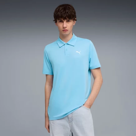 Мужская футболка-поло Puma Essentials с технологией DryCELL, ярко-синяя