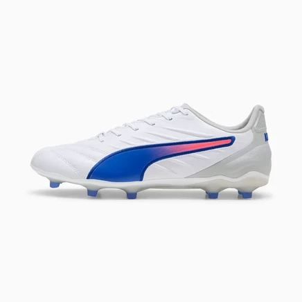 Мужские бутсы Puma King KING PRO, бело-голубые/светло-серые