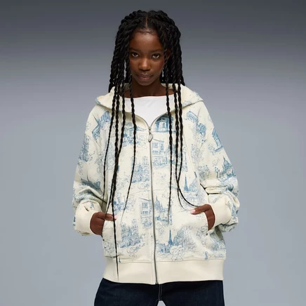 Худи Puma FENTY x PUMA x SMURFS на молнии, темно-синее