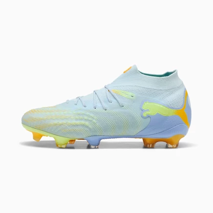Женские бутсы Puma FUTURE 9 ULTIMATE LIGHT UP, голубые/лавандовые