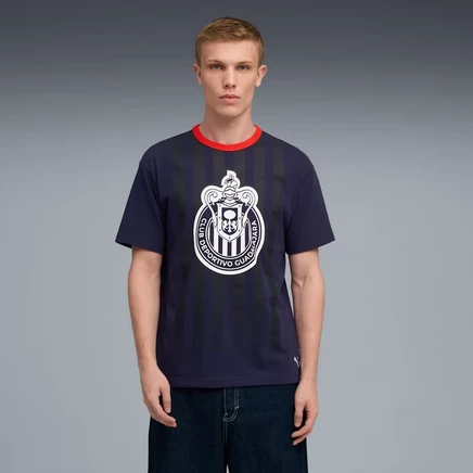 Мужская футболка Puma Chivas с принтом, темно-синяя