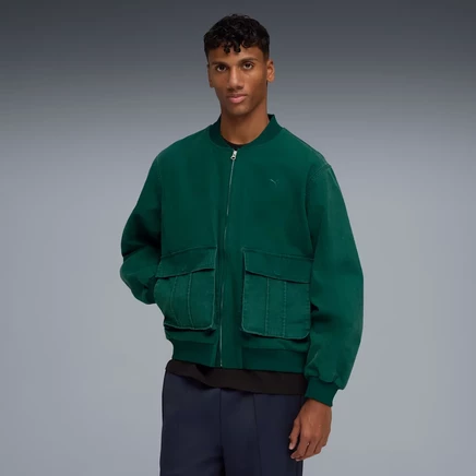 Мужская бомбер-куртка Puma PUMA.NOW, темно-зеленая