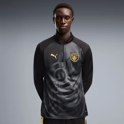 Мужская кофта Puma Manchester City, черно-золотая