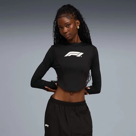 Женский корсетный топ Puma Formula 1 75 Years, черный