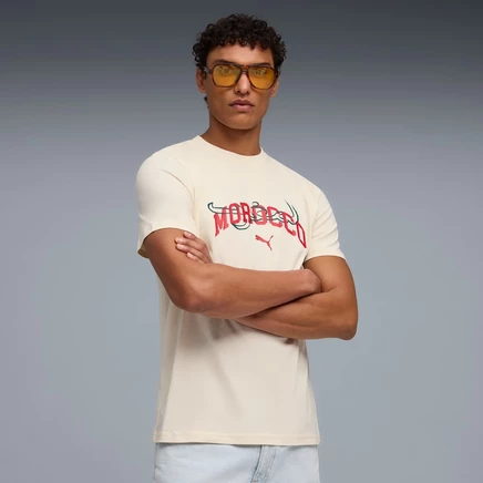Мужская футбольная футболка Puma Morocco ftblCulture, бело-красная