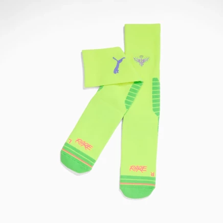 Мужские махровые носки PUMA, ярко-желтые