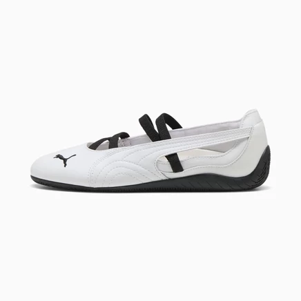 Женские кроссовки PUMA SPEEDCAT Ballet Leather, бело-черные