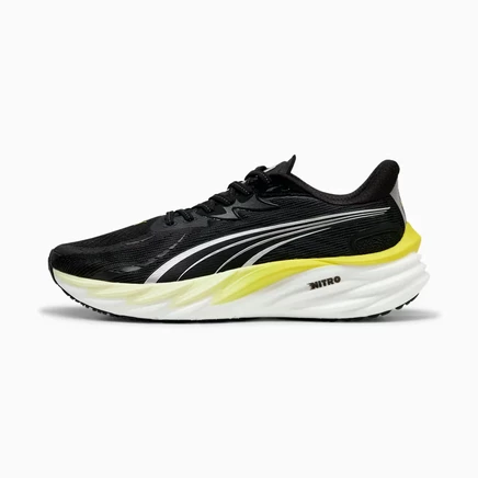 Мужские беговые кроссовки Puma Velocity Nitro 4, черно-зелёные