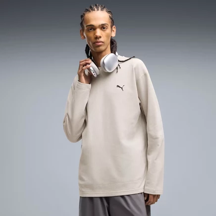 Мужской вафельный лонгслив Puma PUMATECH, серый