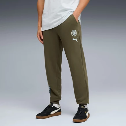 Мужские спортивные штаны Puma Manchester City ftblCulture, зеленый/бирюзовый