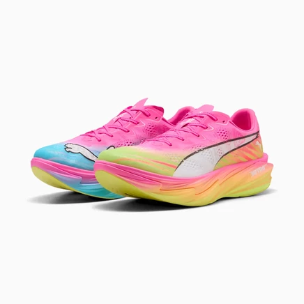 Мужские кроссовки Puma Deviate NITRO 4, розово-желто-голубые