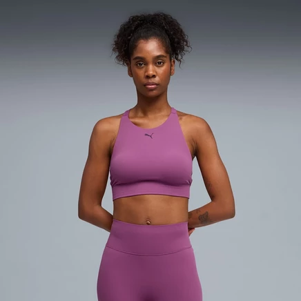 Женский спортивный топ Puma Shapeluxe High Neck, сливово‑винный