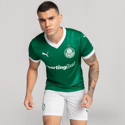 Мужская футболка Puma SE Palmeiras Home '25, зеленая