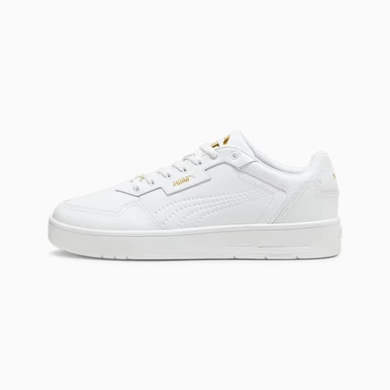 Мужские кроссовки Puma Court Classic Lux, бело-золотые