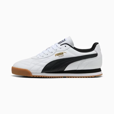 Мужские кроссовки PUMA Roma, бело-черно-коричневые