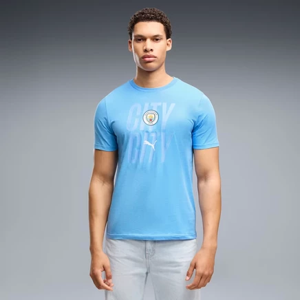 Мужская футболка Puma Manchester City ftblCulture, светло-голубая