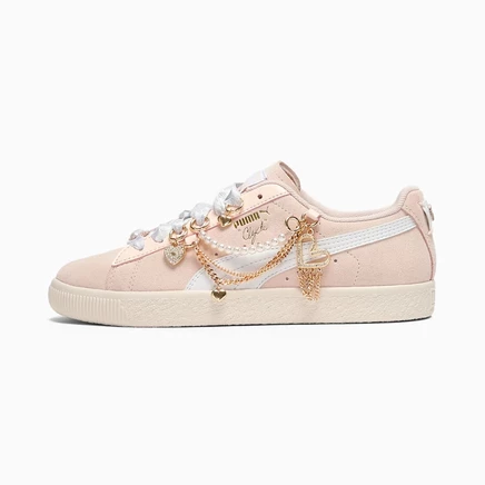 Женские кроссовки Puma Clyde Charm, розовый/белый