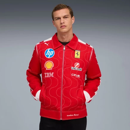 Мужская гоночная куртка Puma Monza, красная