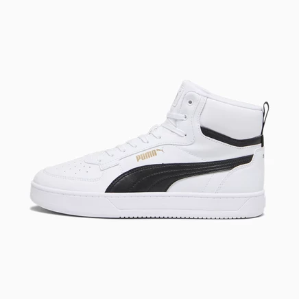 Мужские кроссовки Puma Caven 2.0 Mid, бело-черно-золотые